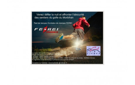 Une sortie Course à pied - Trail de nuit!!!!!!!!!