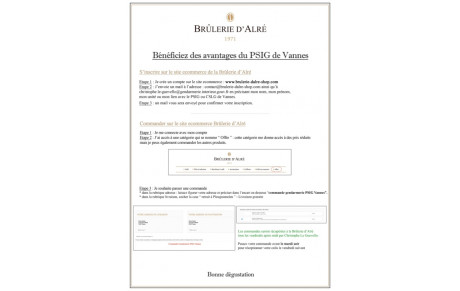 Partenariat avec la brûlerie d'Alré